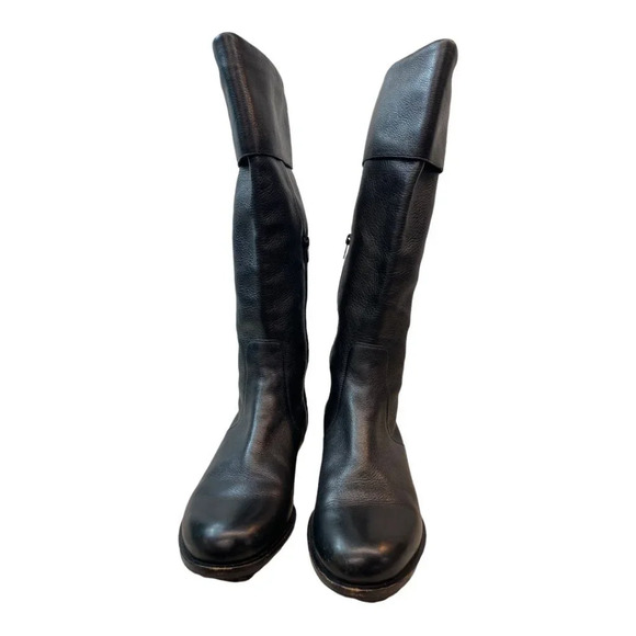 Vince Camuto Black Leather‎ Calf Heigh Leather Boots - Picture 2 of 4